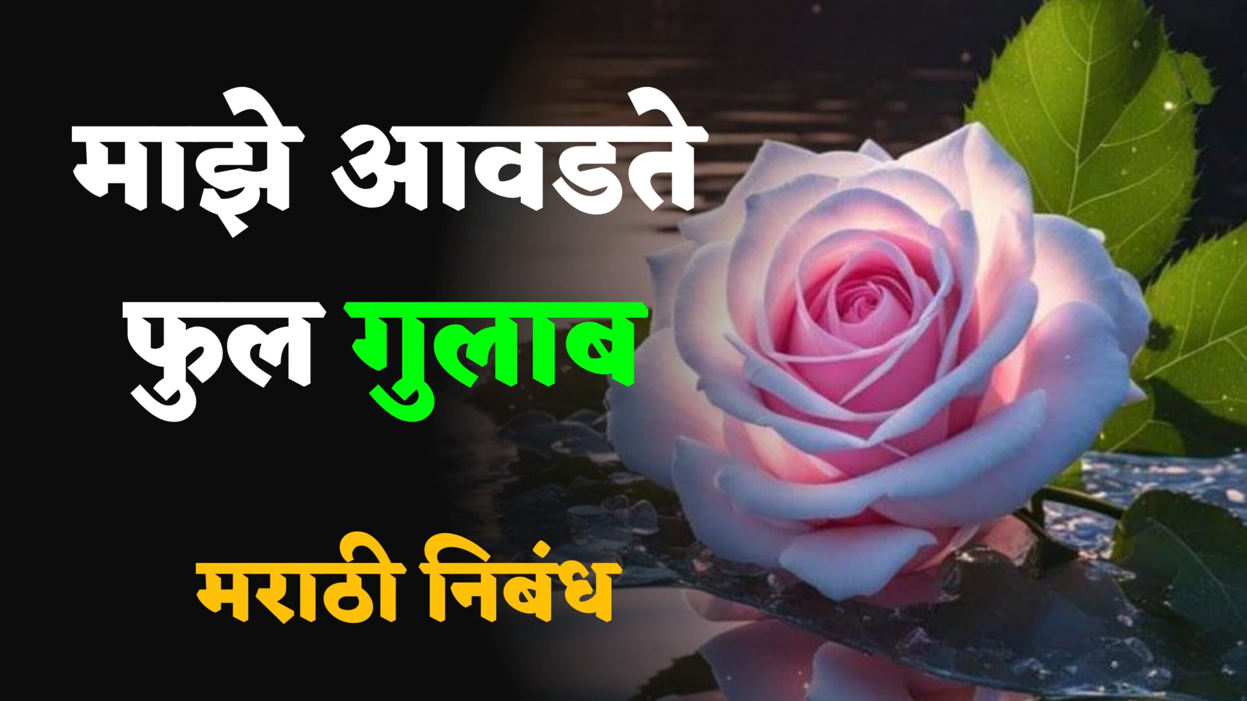 Maze Avadte Phool Gulab Marathi nibandh